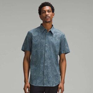 Lululemon Airing Easy Short-Sleeve Shirt - Blue/Grey